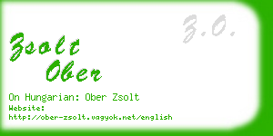 zsolt ober business card